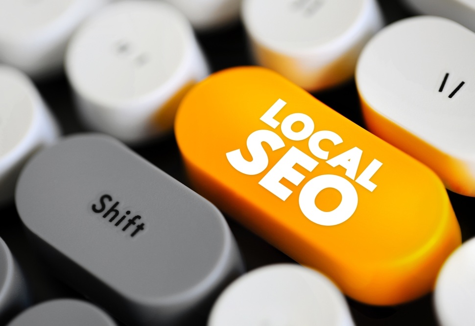 concept of local seo shown on a keyboard